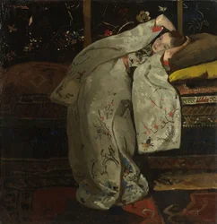 Fille en kimono blanc