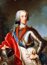 Portrait de Karl Albrecht Wittelsbach, debout, trois-quarts longueur, en habit cérémonial