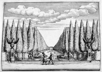 Conception de château et de jardin, 1664