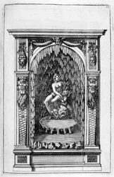 Fontaine, design de grotte, 1664