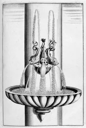 Conception de fontaine ornementale, 1664