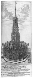 Page de titre de Architectura Curiosa Nova, 1664