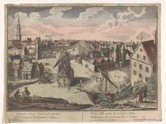 Vue de la Porte Schalkwijker à Haarlem