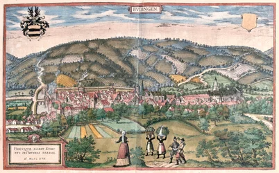 Budingen, Allemagne - dans "Civitates Orbis Terrarum" de Georg Braun, Cologne 1617