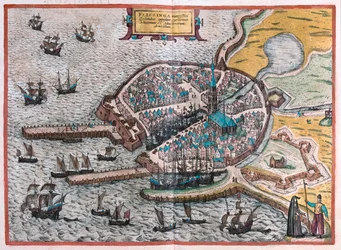 Flenish, Belgique - dans "Civitates Orbis Terrarum" de Georg Braun, Cologne 1617