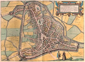 Hertogenbosch, Pays-Bas - dans "Civitates Orbis Terrarum" de Georg Braun, Cologne 1617