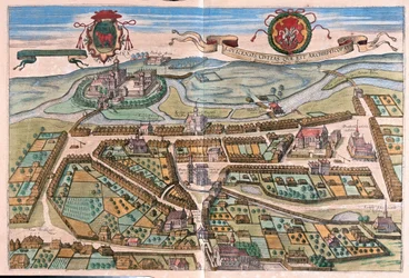Lowicz, Pologne - dans "Civitates Orbis Terrarum" de Georg Braun, Cologne 1617