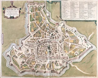 Padoue, Italie - dans "Civitates Orbis Terrarum" de Georg Braun, Cologne 1617