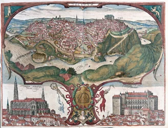 Tolède, Espagne - dans "Civitates Orbis Terrarum" de Georg Braun, Cologne 1617