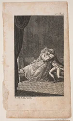 Illustration avec couple amoureux