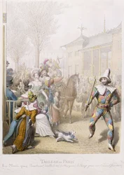 Mardi-Gras, Boulevard des Italiens, 1831