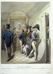 Le Bureau du Théâtre Français, extrait de Tableau de Paris