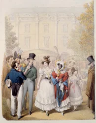 Le Palais Royal, vers 1815