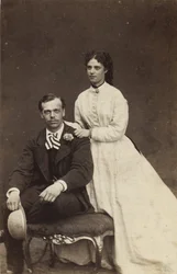 Grand-duc Alexandre Alexandrovitch de Russie et princesse Dagmar de Danemark, 1866
