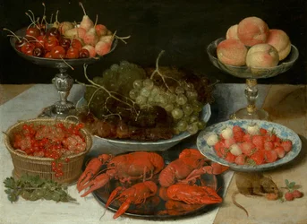 Nature morte aux fruits et aux écrevisses