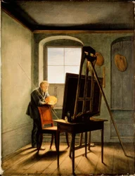 Caspar David Friedrich dans son atelier