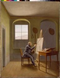 Caspar David Friedrich dans son atelier