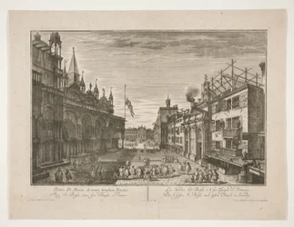 La rue Saint Bassi et son temple à Venise