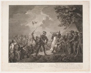 La célèbre bataille du roi Valdemar II à Wolmar en Lettonie, 1219