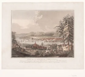 Vue sur la ville de Kristiania