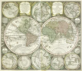 Carte du monde, 1744