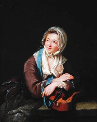 Dame avec un instrument de musique