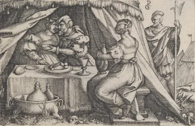 Judith et Holopherne dînant