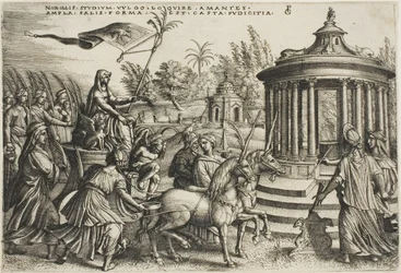 Le Triomphe de la Chasteté, planche deux des Triomphes de Pétrarque