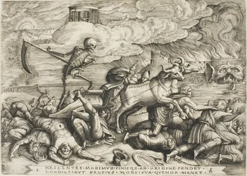 Le Triomphe de la Mort, planche cinq de Les Triomphes de Pétrarque
