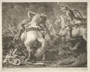 Escarmouche entre hussards prussiens et hongrois
