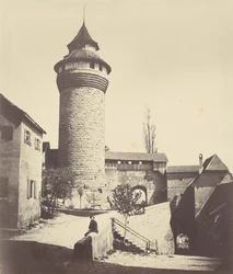 La tour ronde et la forteresse de Nuremberg (The Round Tower and Fortress in Nuremberg),c. 1852 (photo)