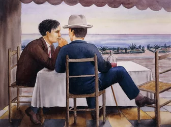 Sur la terrasse