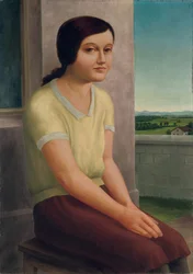 Jeune fille assise