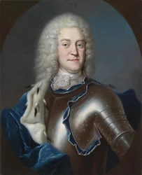 Portrait de Christian Ludwig II, 1683-1756 Duc de Mecklembourg, 1731-1732