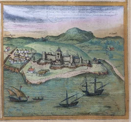 Elmina de Civitates Orbis Terrarum, vers 1572
