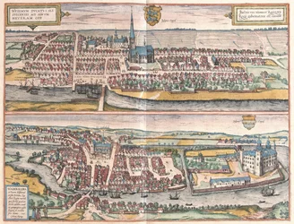 Husum, Allemagne, illustration de Civitates Orbis Terrarum
