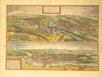Prague et Cheb, Eger de Civitates Orbis Terrarum