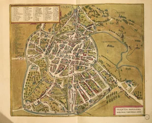 Vicence du Civitates Orbis Terrarum par Georg Braun