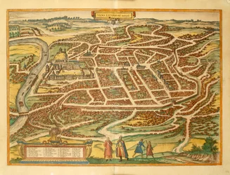 Vilnius du Civitates Orbis Terrarum par Georg Braun