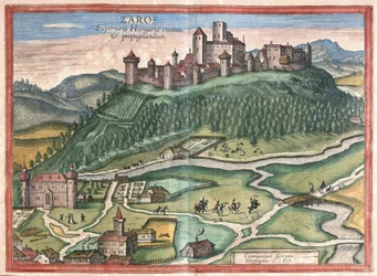 Zaros, sur le mont Ida, Crète (gravure)