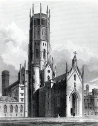 Abbaye de Fonthill depuis le nord-ouest, 