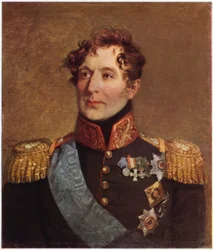 Portrait de Mikhail Miloradovitch (lithographie couleur)