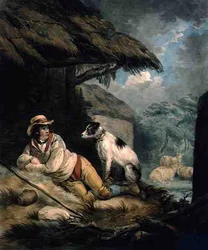 Le Berger, gravé et publié par William Barnard