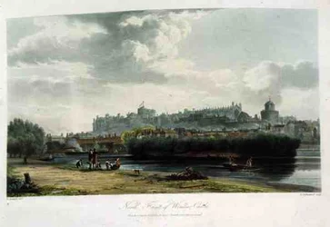 La façade nord du château de Windsor, de 