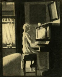 Dorothy jouant du piano, 30 novembre 1931