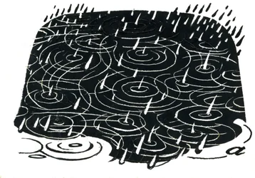 Design de flaque de pluie