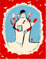 Bonhomme de neige avec de nombreux bras