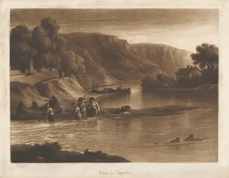 Meuse et Sambre, depuis la porte de la Sambre