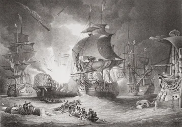 La bataille du Nil, 1er août 1798, de 