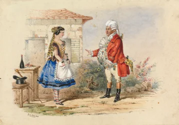 Adina et Dr. Dulcamara, Scène de L